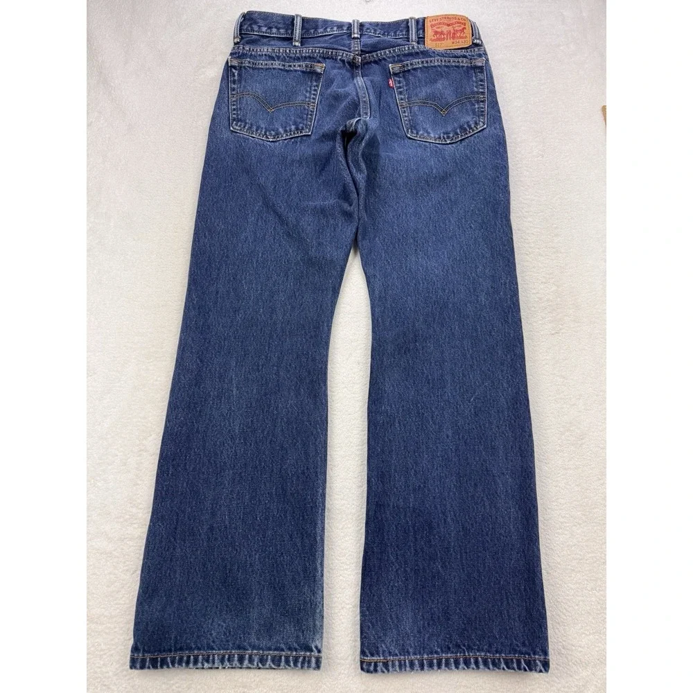 Levis 517 Jeans Mens 34x30 Blue Denim Bootcut Cowboy Western Y2K